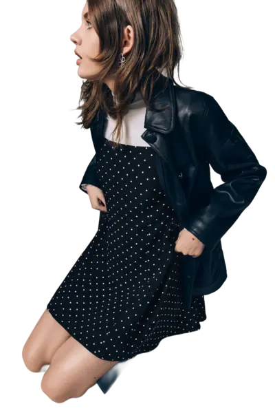 Robe évasée à pois H&M