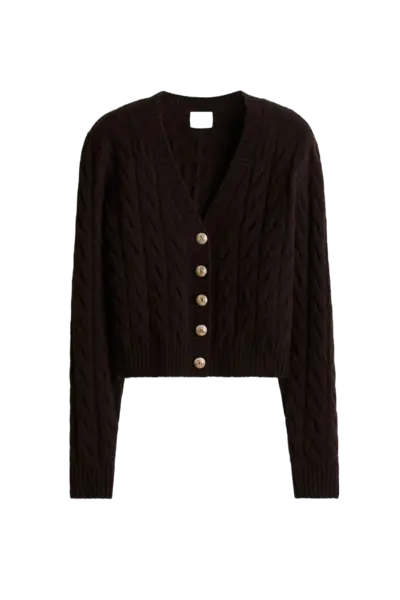 Gilet en maille torsadée