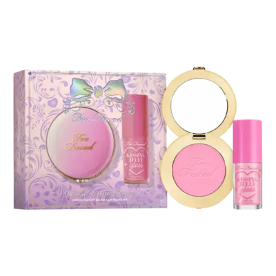 Dream A Little Dream: Blush & Lip Gloss Set (Cloud Crush Blurring Blush Candy Clouds + Kissing Jelly Lip Oil Gloss Pink Sherbet Limited Edition)