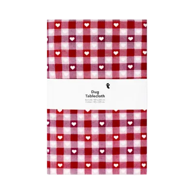 Nappe carreaux cœurs