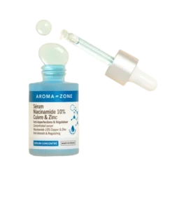 Ce sérum concentré à la Niacinamide 10%, Cuivre et Zinc resserre les pores, régule le sébum et réduit les imperfections. Il unifie le teint et affine le grain de peau. Testé dermatologiquement.