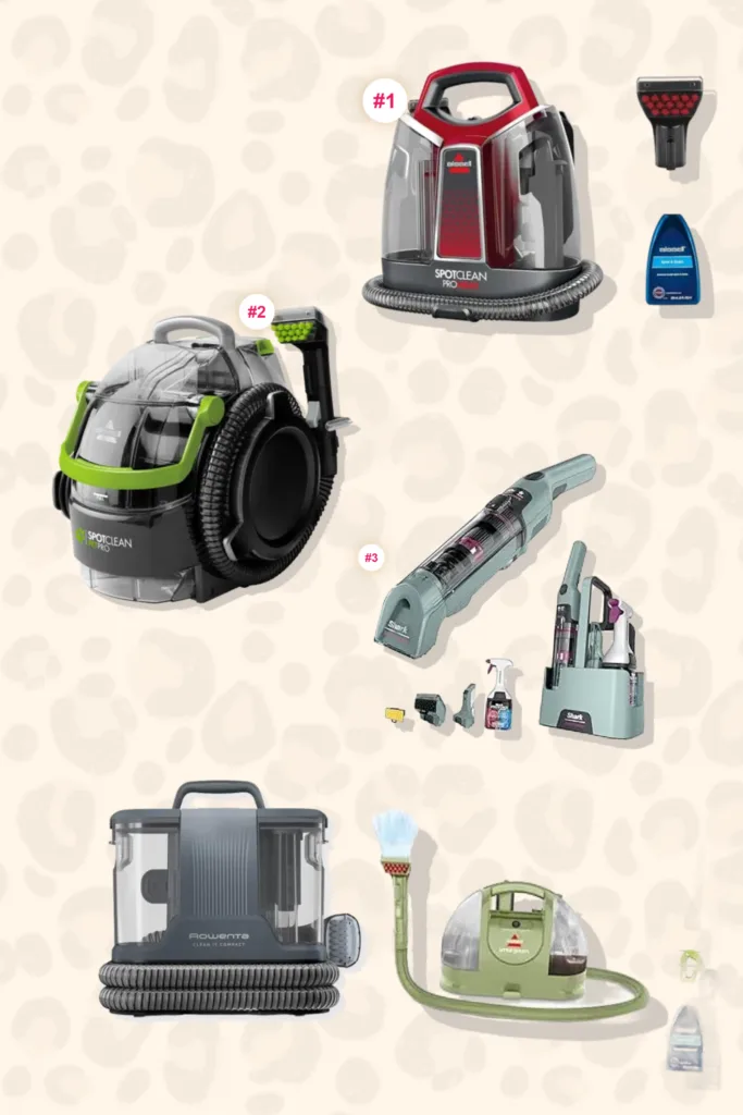 Top 5 nettoyeurs de taches / shampouineuses portables 2026 (Tapis, canapés et voiture)